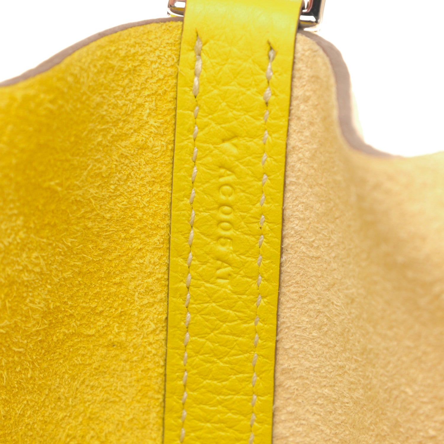 Hermes Taurillon Clemence Casaque Picotin Lock 18 PM Lime Nata 6 of 10