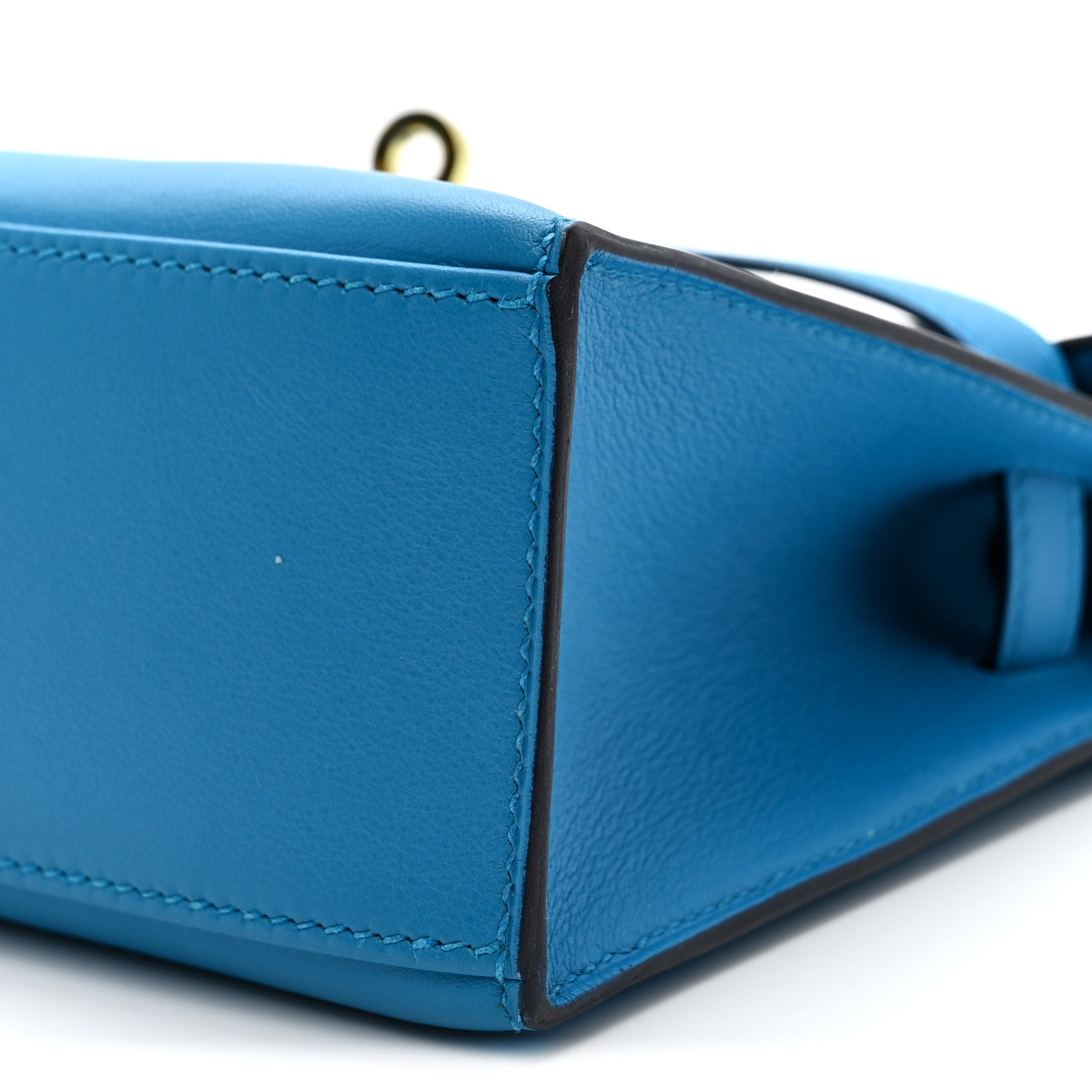 Hermes Swift Kelly Pochette Clutch Bleu Frida 10 of 11