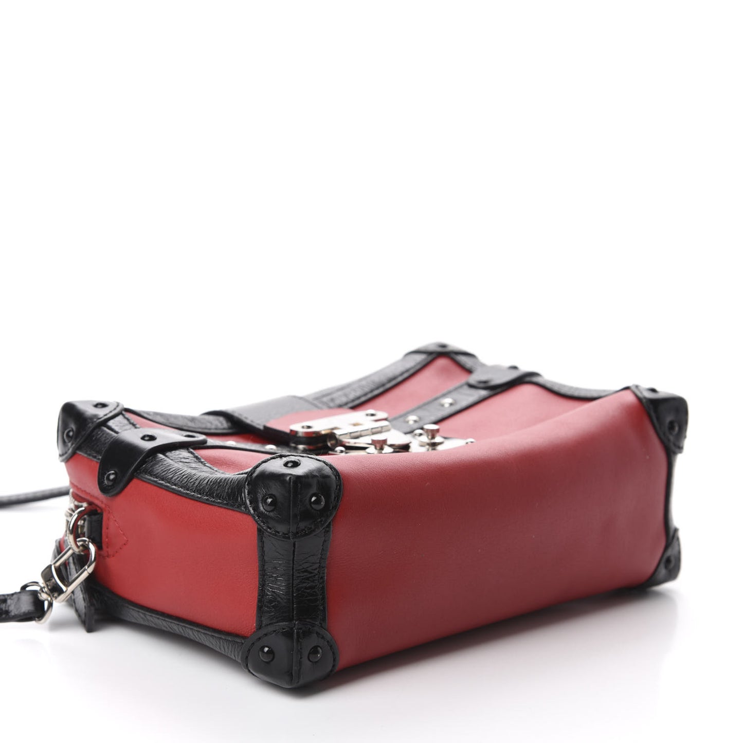 Calfskin Petite Malle Soft MM Rouge