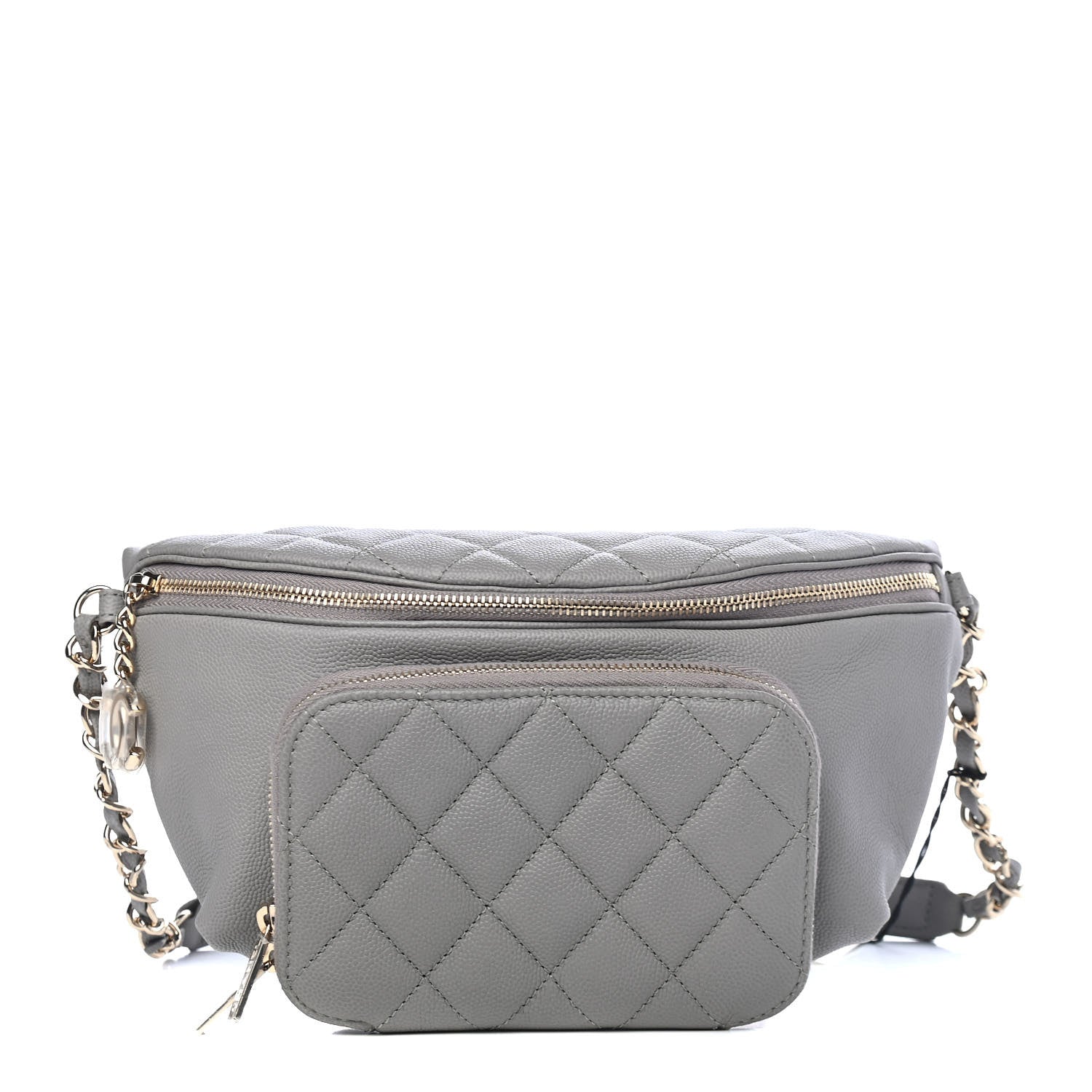 Chanel Caviar Quilted Business Affinity Waist Bag Grey 1 of 11