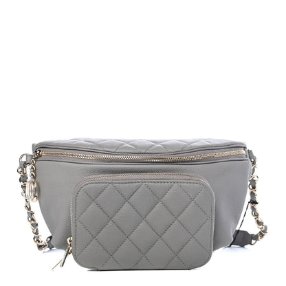 Chanel Caviar Quilted Business Affinity Waist Bag Grey 1 of 11