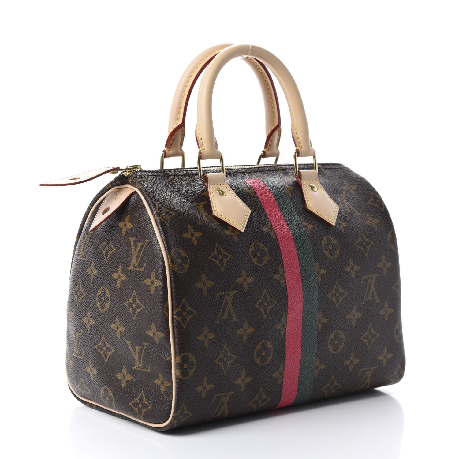 Louis Vuitton Monogram My LV Heritage Speedy 25 Vert Anglais Fuchsia 3 of 10