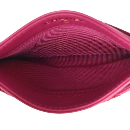 Chanel Caviar Quilted Card Holder Pink 5 of 10