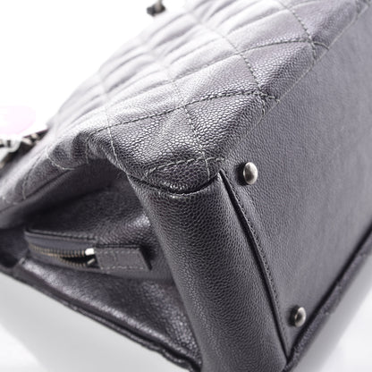 Chanel Iridescent Quilted Chic Caviar Shopping Tote Argent 9 of 13