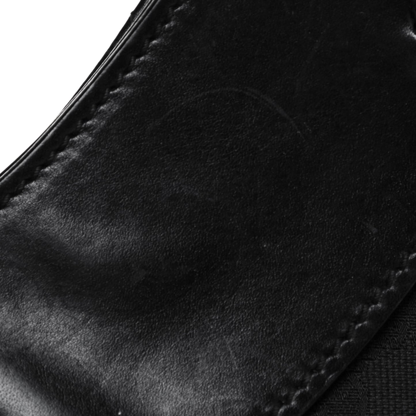 Denim Monogram Half Moon Hobo Black