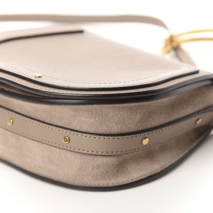 Chloe Calfskin Suede Small Nile Bracelet Bag Motty Grey 7 of 10