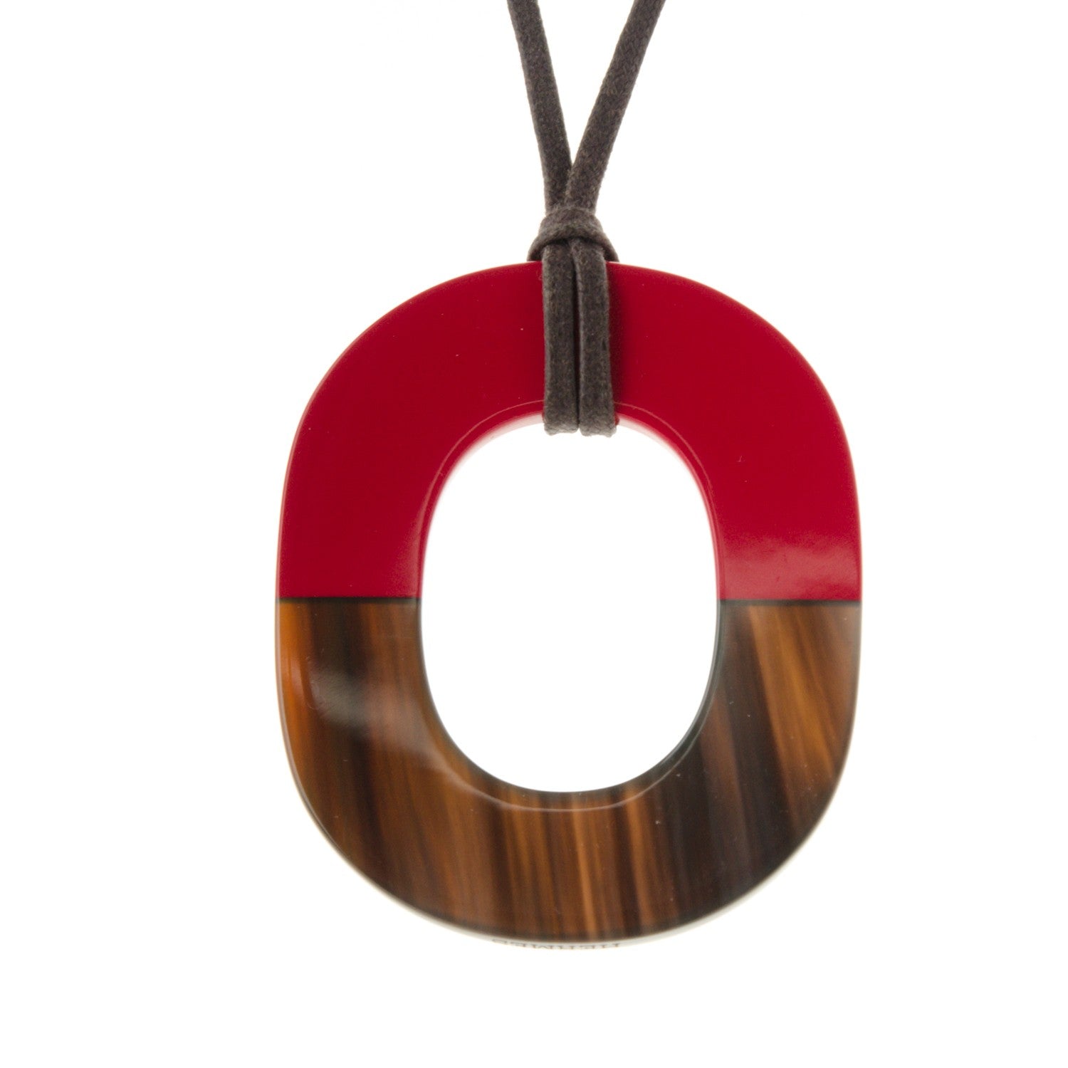 Hermes Buffalo Horn Isthme Pendant Necklace 3 of 6
