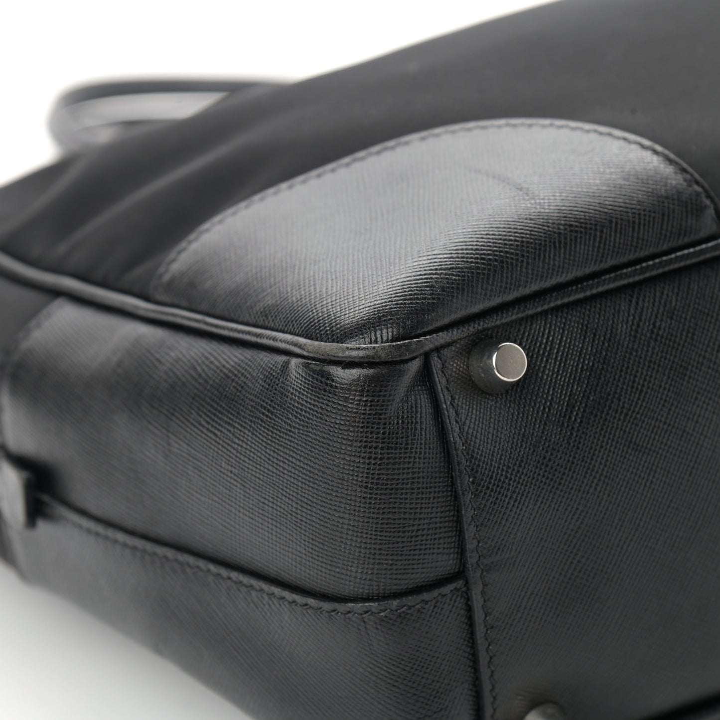 Tessuto Nylon Saffiano Tote Black