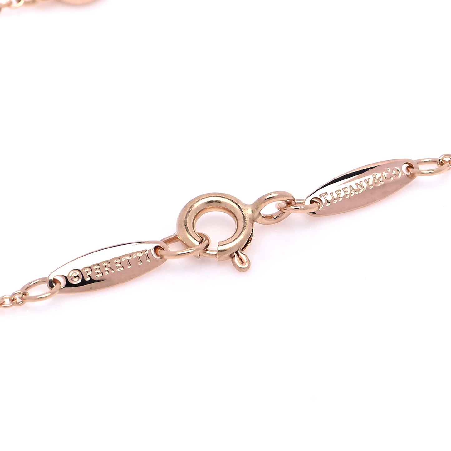18K Rose Gold Diamond .07ct Elsa Peretti Diamonds by the Yard Bracelet