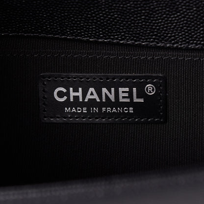 Chanel Caviar Quilted Medium Boy Flap Black 6 of 10