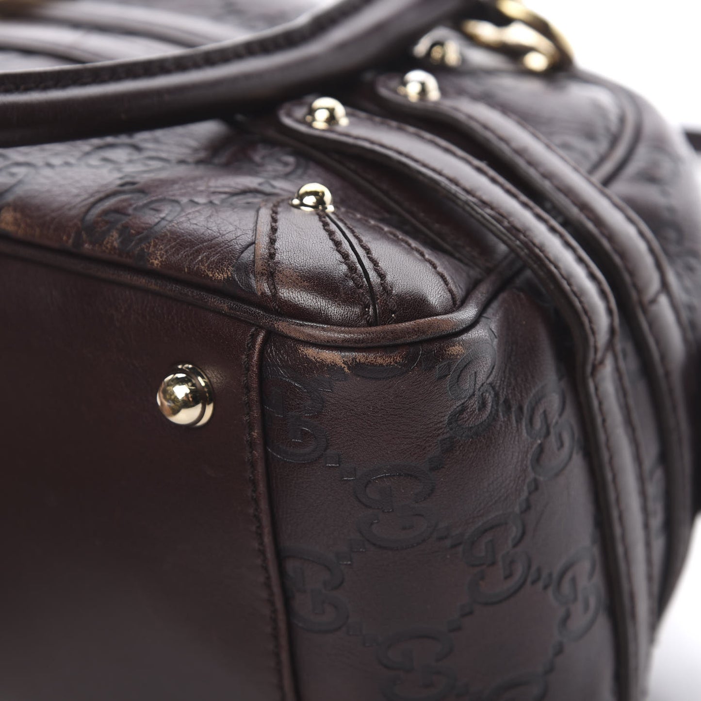 Guccissima Medium Wave Boston Dark Brown