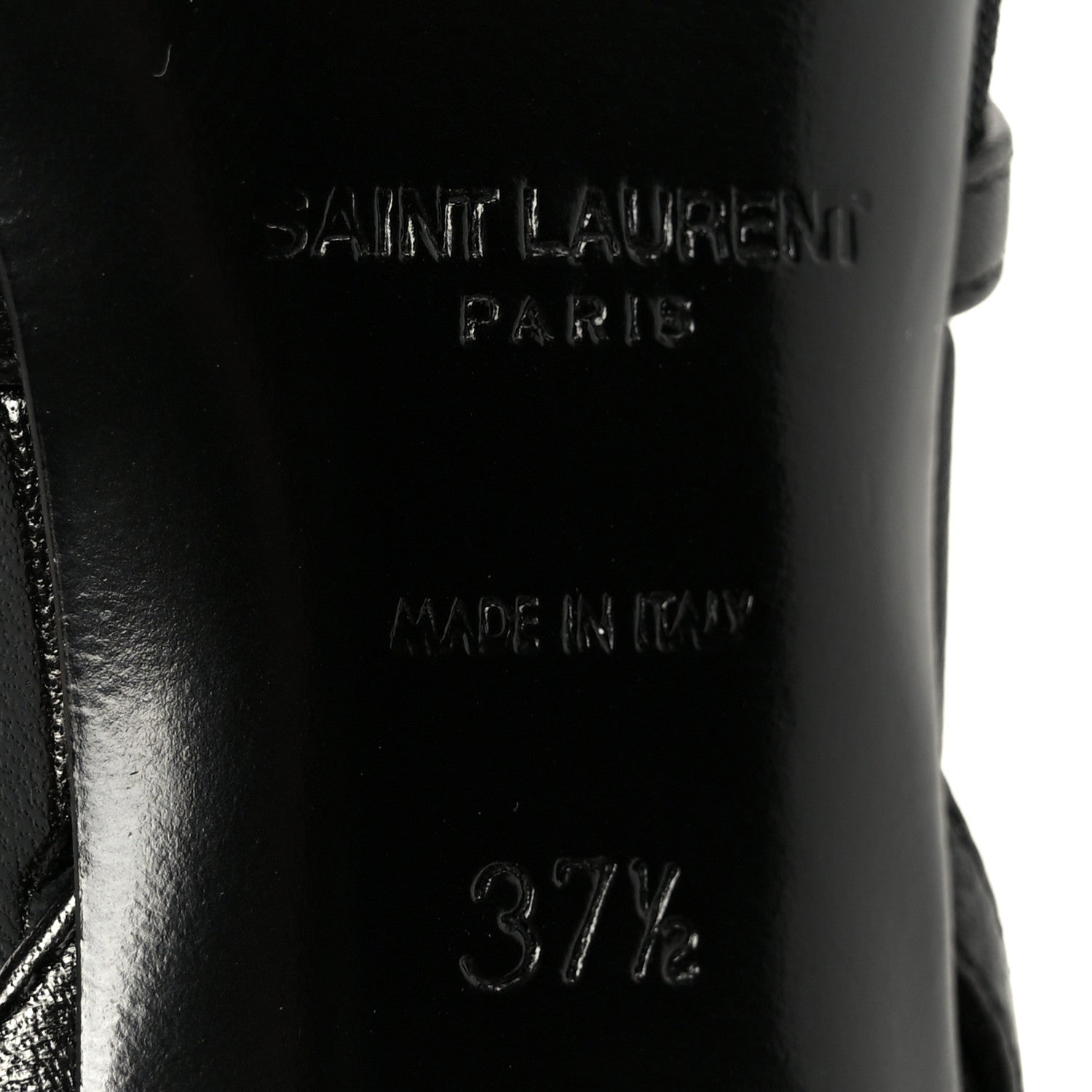Saint Laurent Tulle Missy 110 Ankle Strap Sandals 37.5 Black 8 of 9