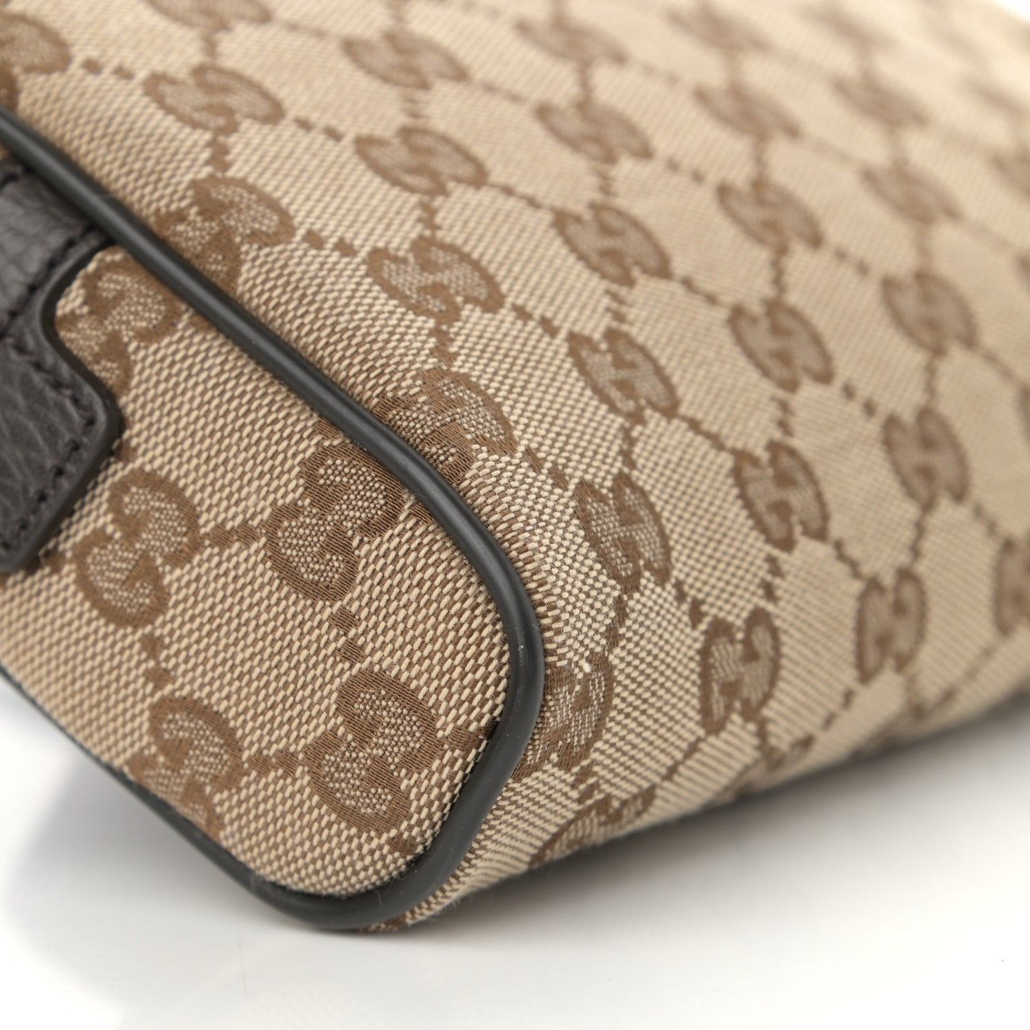 Gucci Monogram Belt Bag Dark Brown 9 of 10