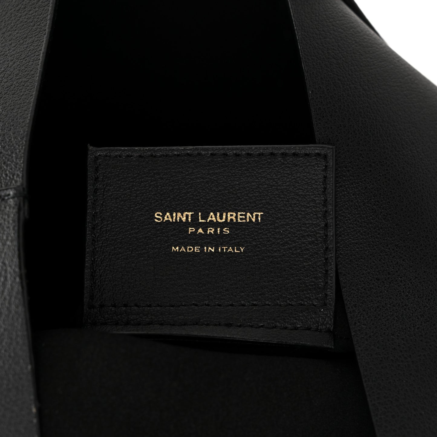 Calfskin North-South Shopping Tote Black