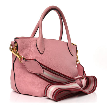 Prada Vitello Daino Top Handle Zip Tote Petalo 3 of 9