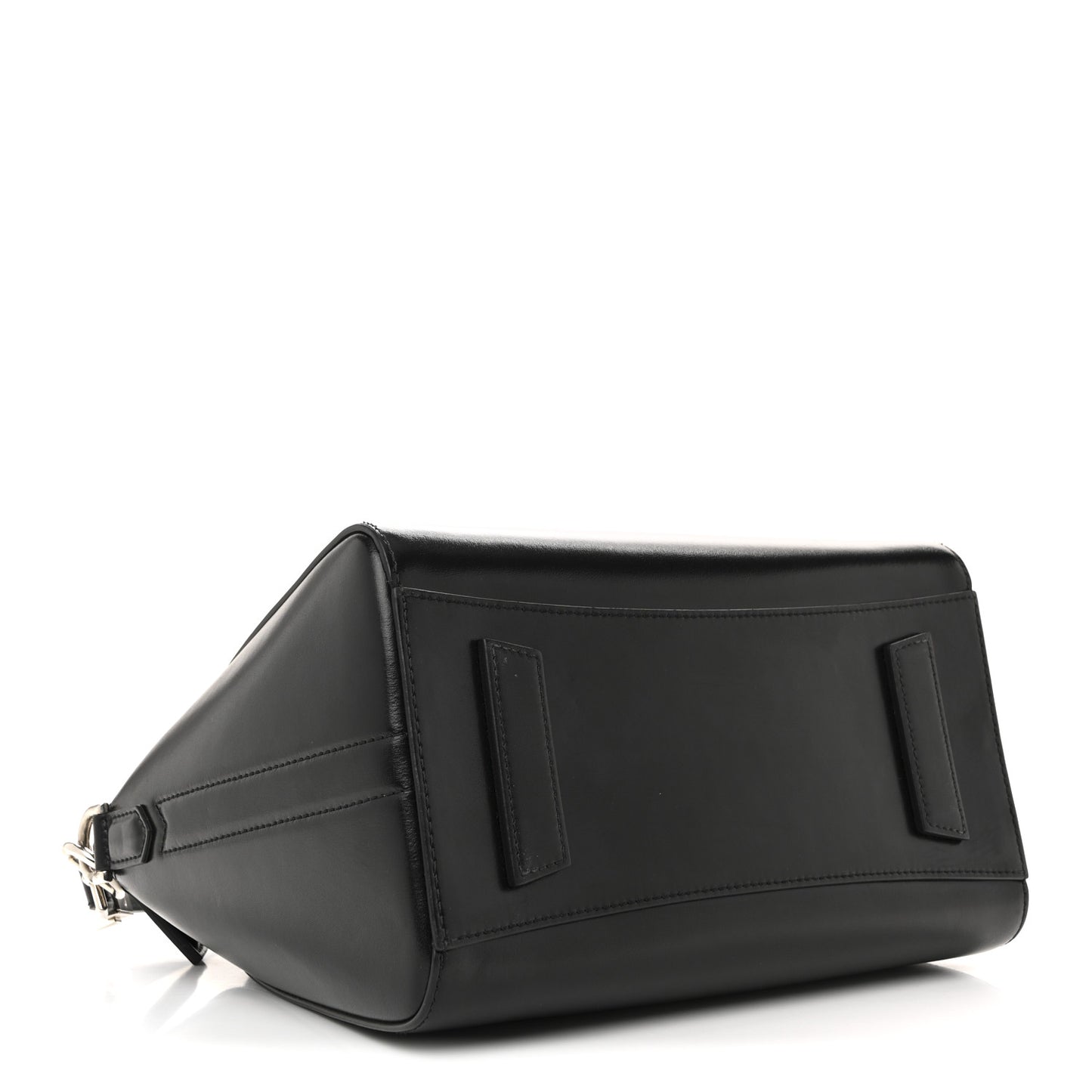 Shiny Lord Calfskin Small Antigona Black