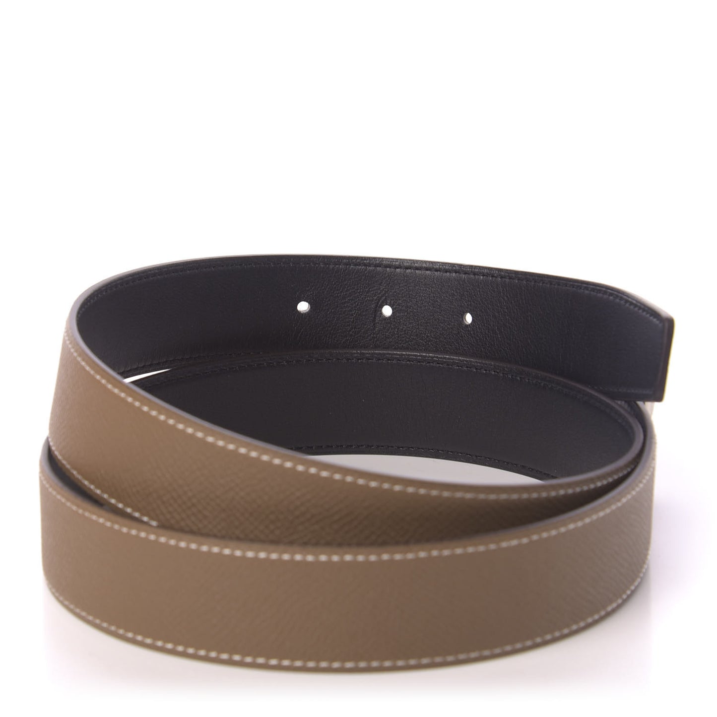 Swift Epsom 32mm Collier De Chien Belt 90 Black Etoupe