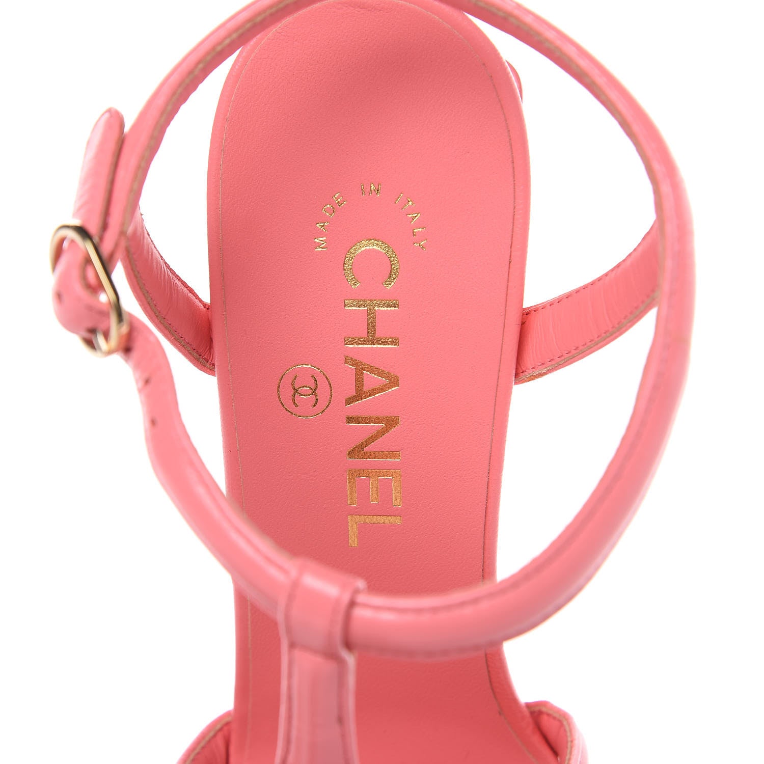 Chanel Goatskin Parthenon Platform Sandals 40 Pink 7 of 8