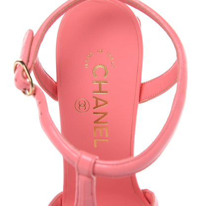 Chanel Goatskin Parthenon Platform Sandals 40 Pink 7 of 8
