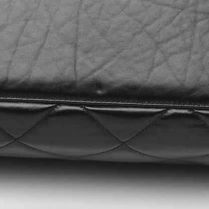 Chanel Calfskin Quilted CC Bowling Bag Black 9 of 10