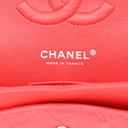 Chanel Patent Quilted Medium Double Flap Pink 6 of 14