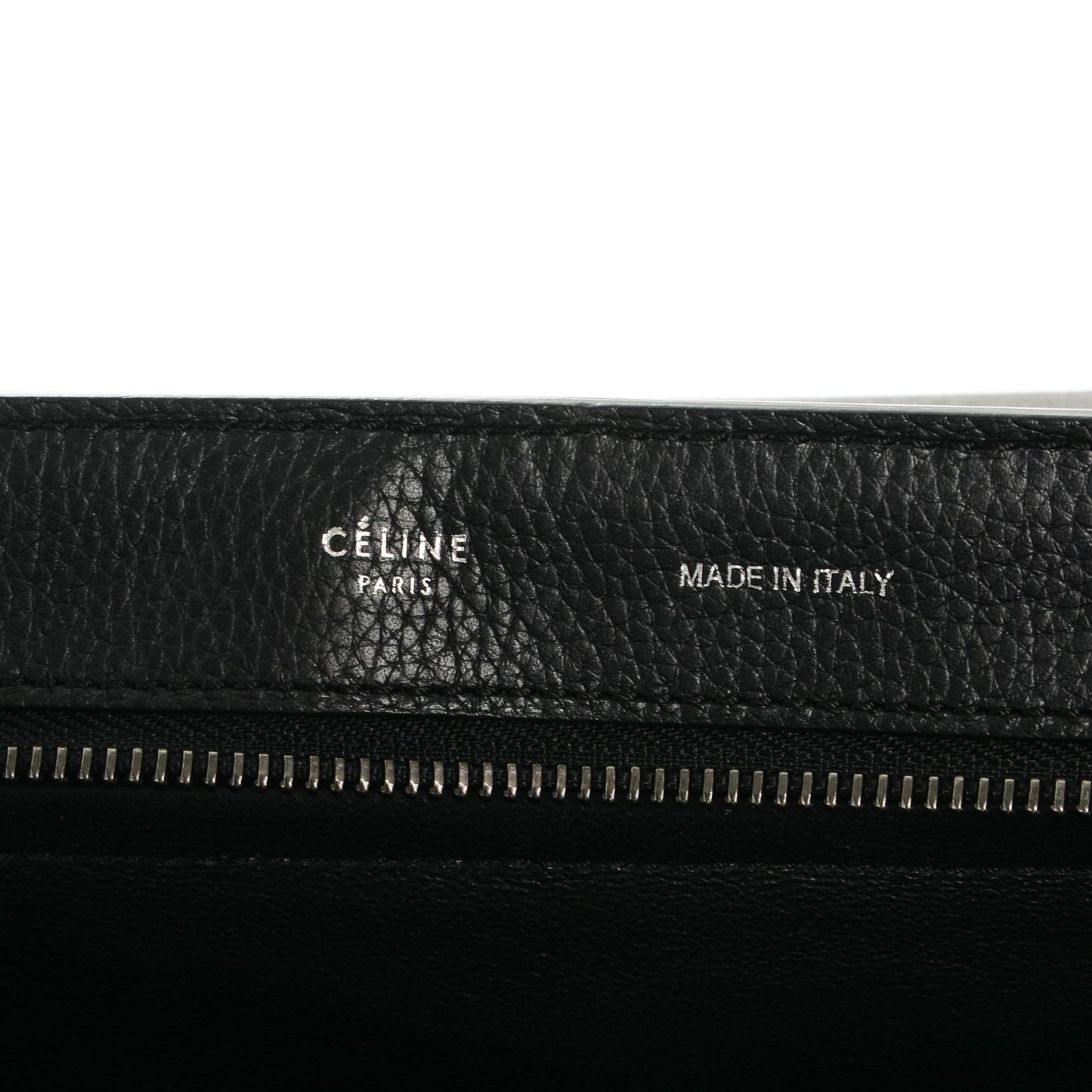 Drummed Calfskin Suede Medium Trapeze Black