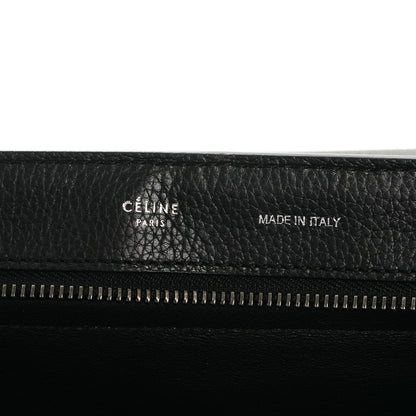 Celine Drummed Calfskin Suede Medium Trapeze Black 6 of 6