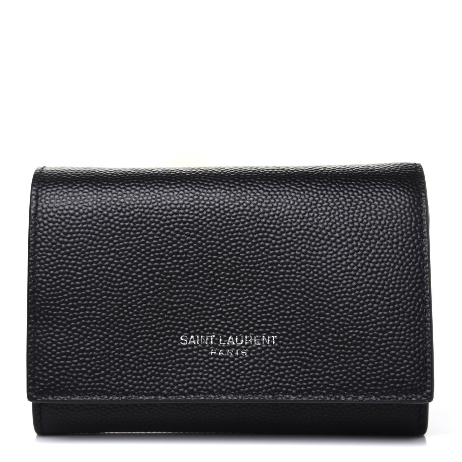 Saint Laurent Grain De Poudre Key Holder Wallet Black 1 of 11