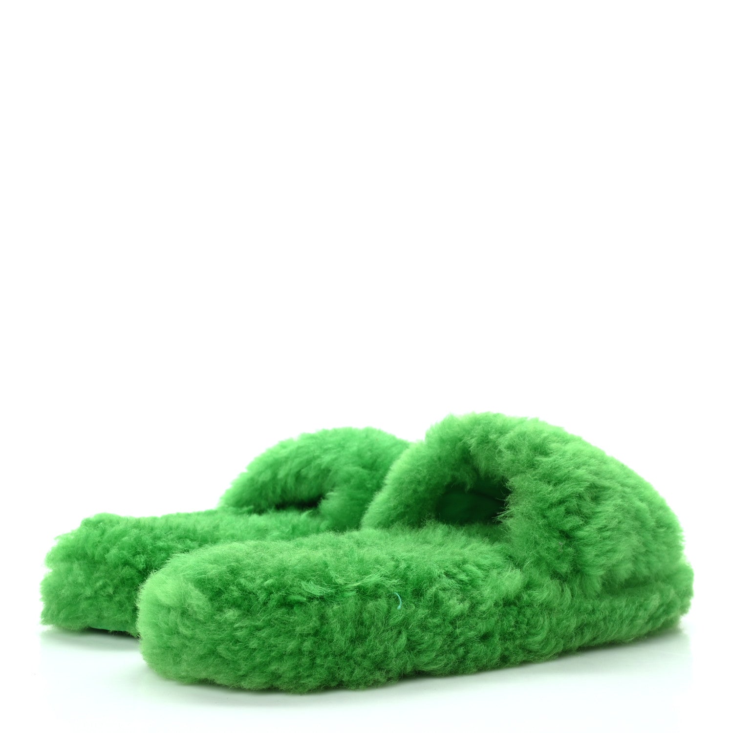 Bottega Veneta Shearling Resort Teddy Slides 38 Parakeet 4 of 6