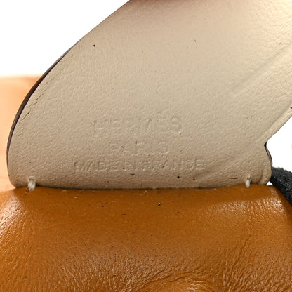 Hermes Milo Lambskin Grigri Rodeo Pegase Horse Bag Charm PM Sesame Black Nata 3 of 5