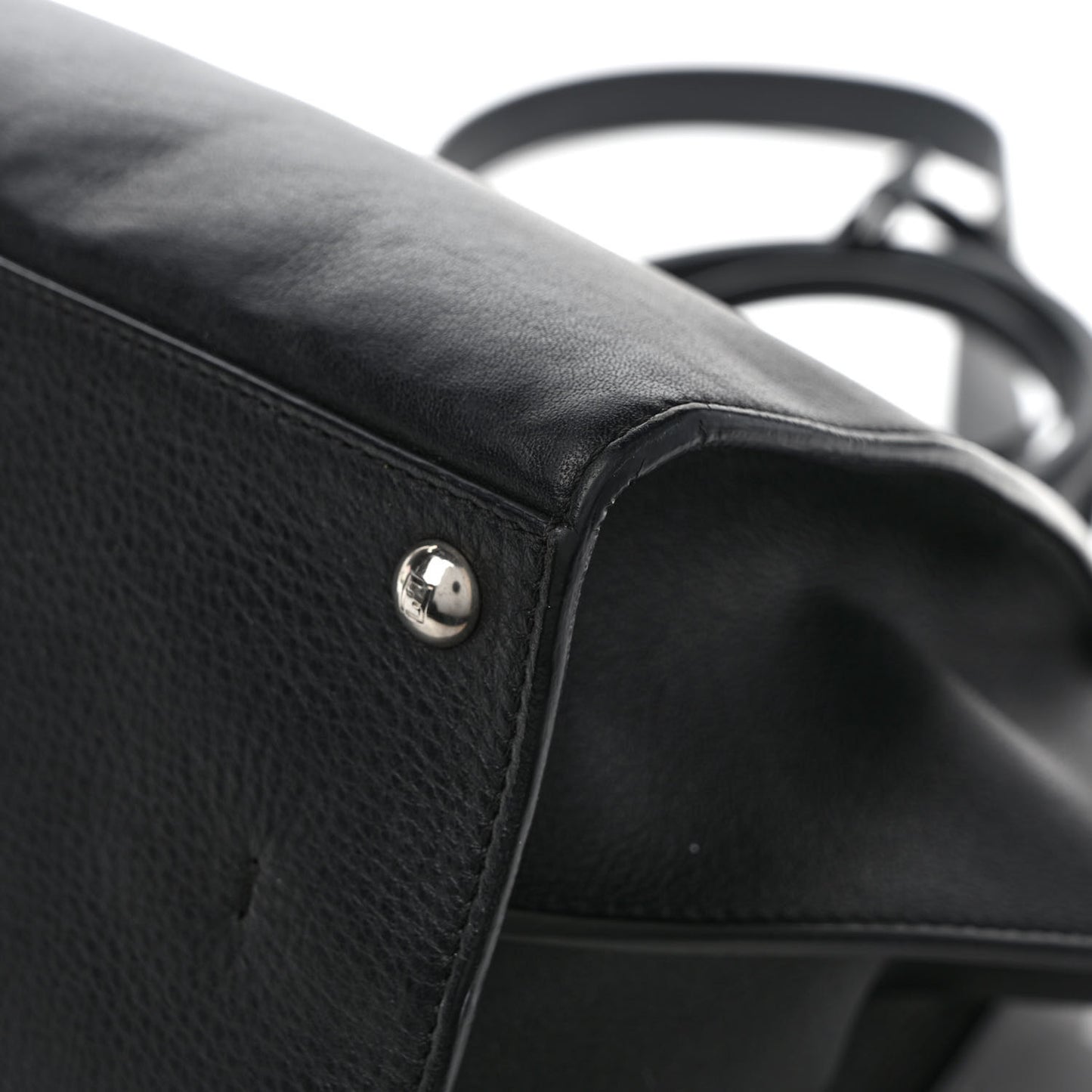 Vitello Dolce Shiny Nappa Petite 3Jours Tote Black