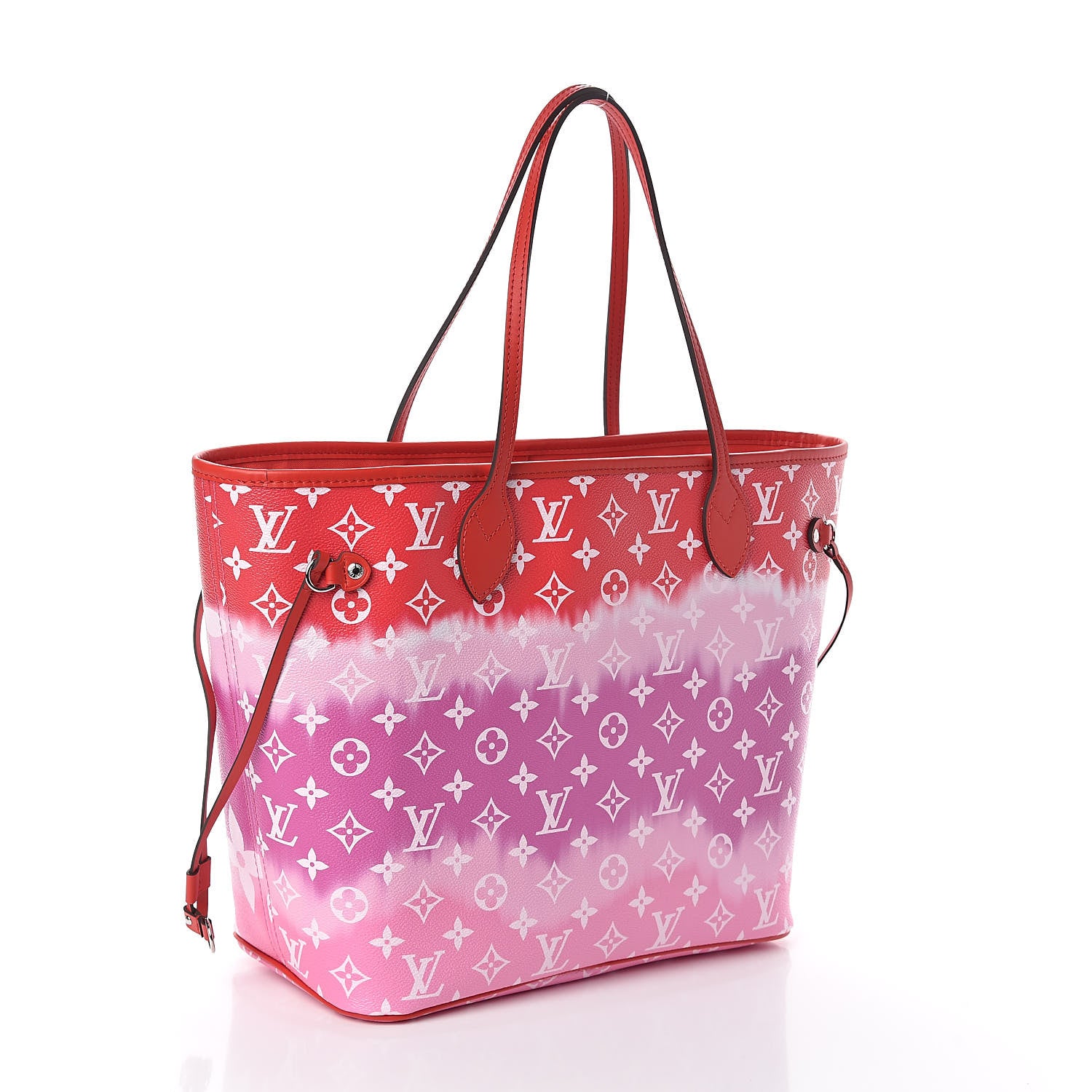 Louis Vuitton Monogram Escale Neverfull MM Rouge 3 of 11
