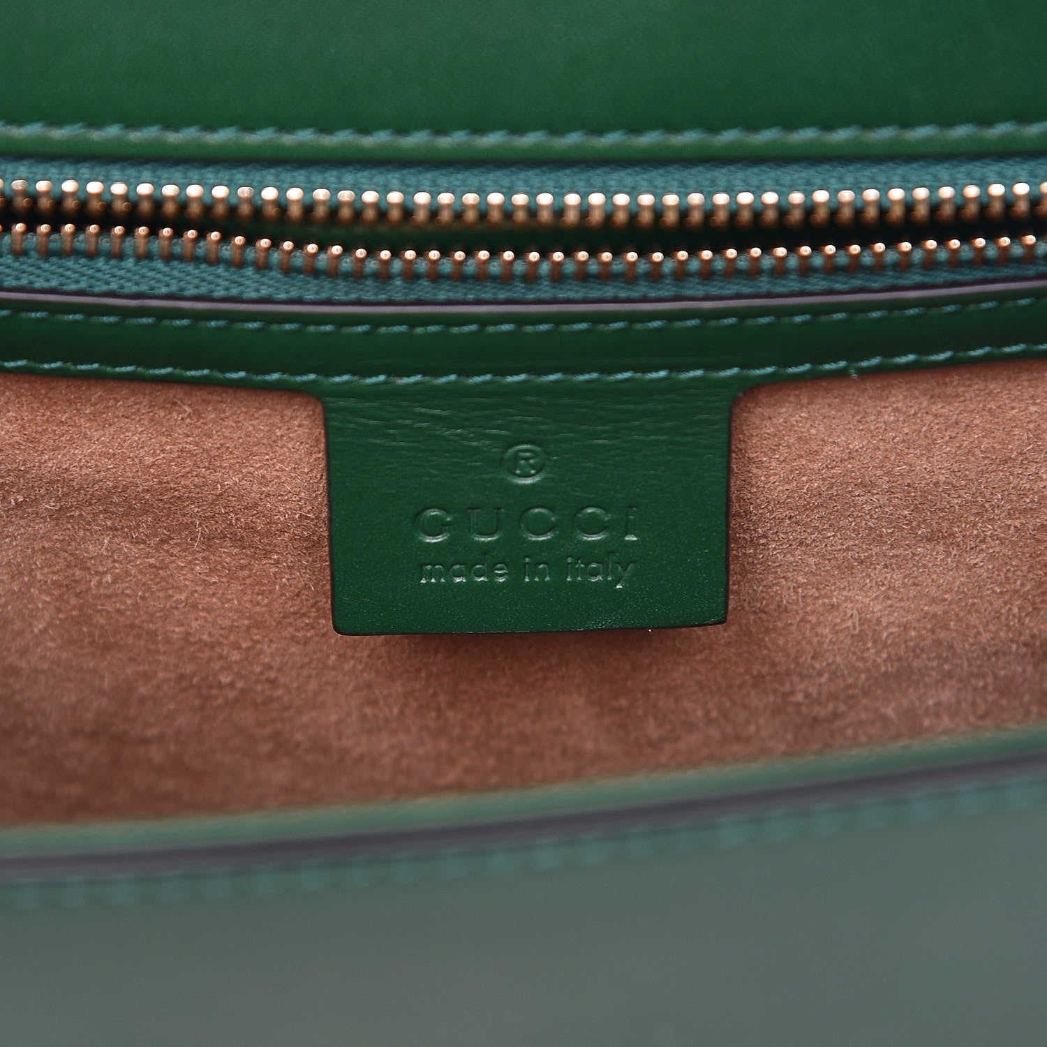 Gucci Calfskin Small Sylvie Shoulder Bag Green 6 of 9
