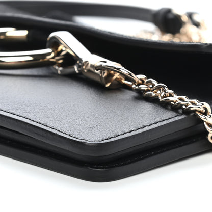 Chloe Calfskin Suede Mini Chain Faye Shoulder Bag Black 8 of 8