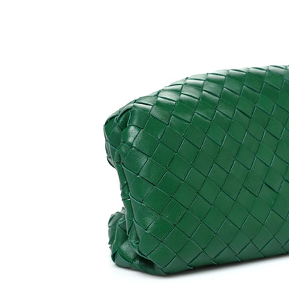 Bottega Veneta Nappa Maxi Intrecciato The Pouch Oversized Clutch Racing Green 9 of 10
