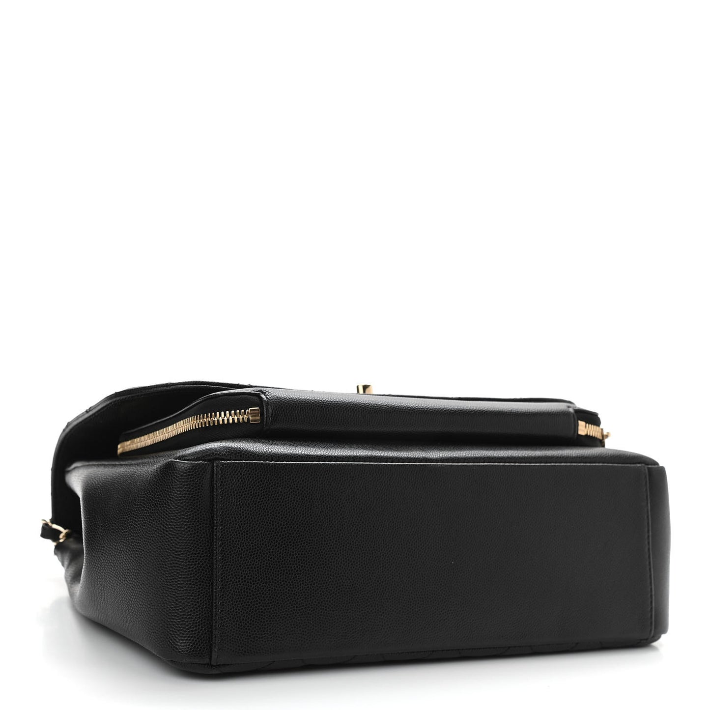 Caviar Quilted Large Business Affinity Flap Black