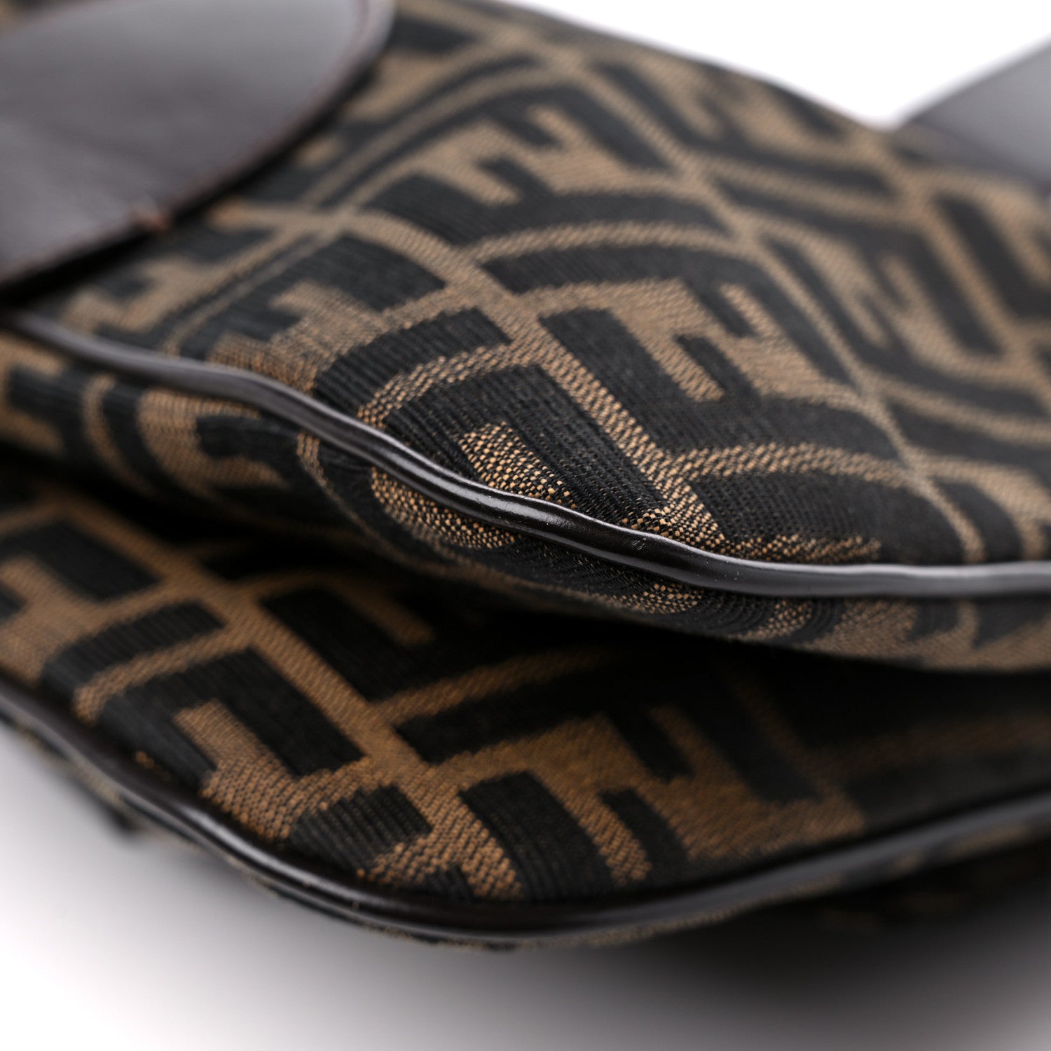Fendi Zucca Buckle Shoulder Bag Tobacco 11 of 19