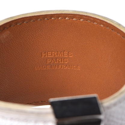 Hermes Epsom Collier de Chien CDC Bracelet S Blanc White 5 of 9