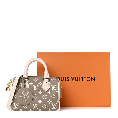 Louis Vuitton Empreinte Monogram Spring in the City Speedy Bandouliere 20 Kaki Beige Cream 9 of 9