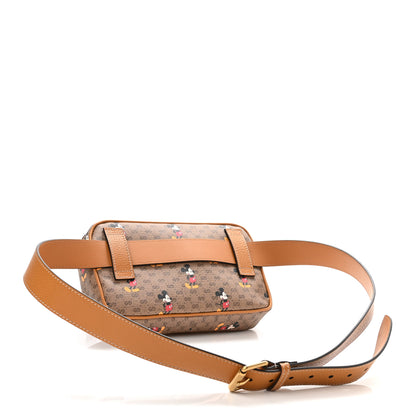 Gucci X DISNEY Mini Vintage GG Supreme Monogram Mickey Mouse Small Belt Bag 120 48 Beige Vintage Sun Oil 3 of 11