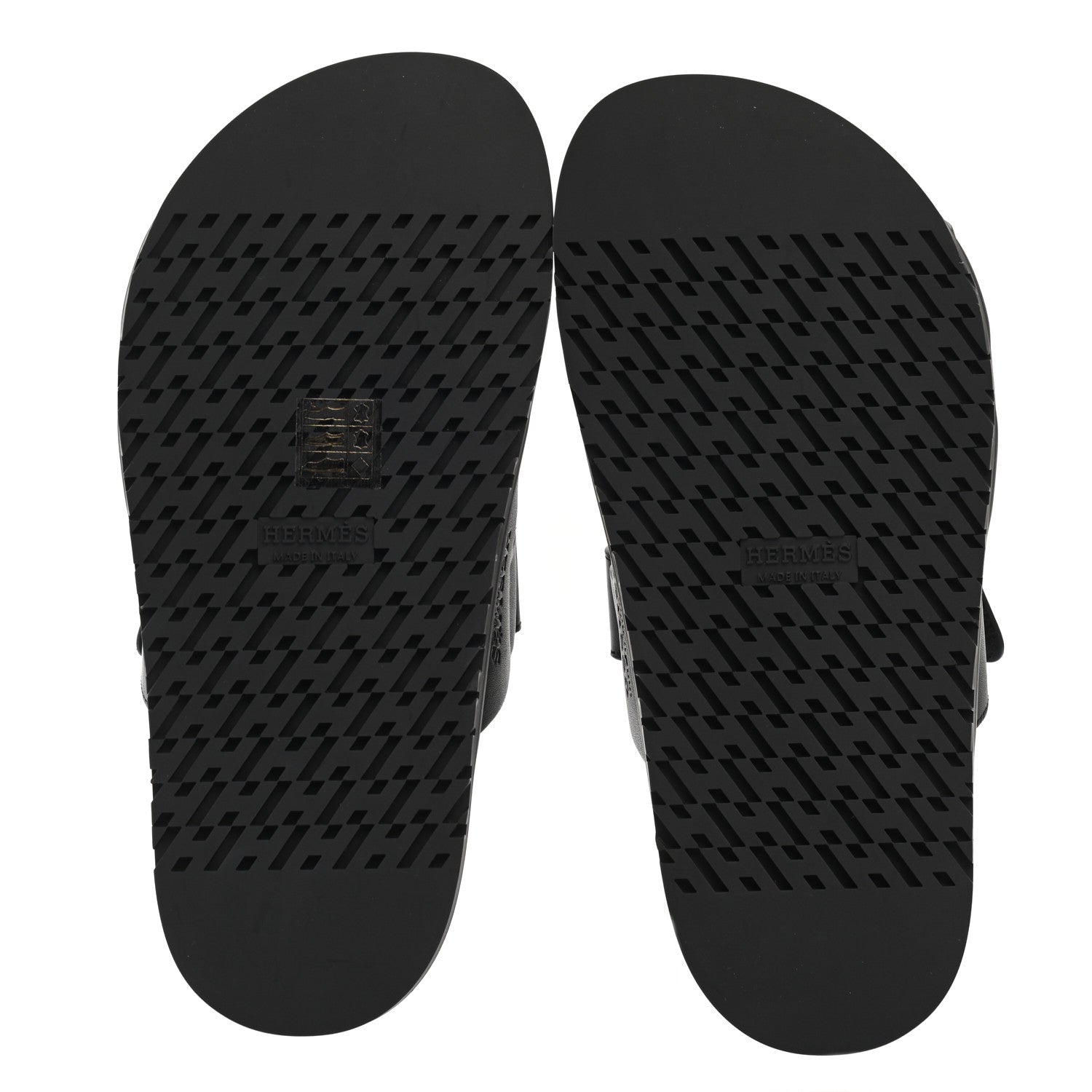 Hermes Calfskin Womens Chypre Sandals 35 Black 5 of 8