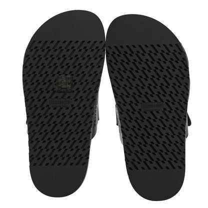 Hermes Calfskin Womens Chypre Sandals 35 Black 5 of 8