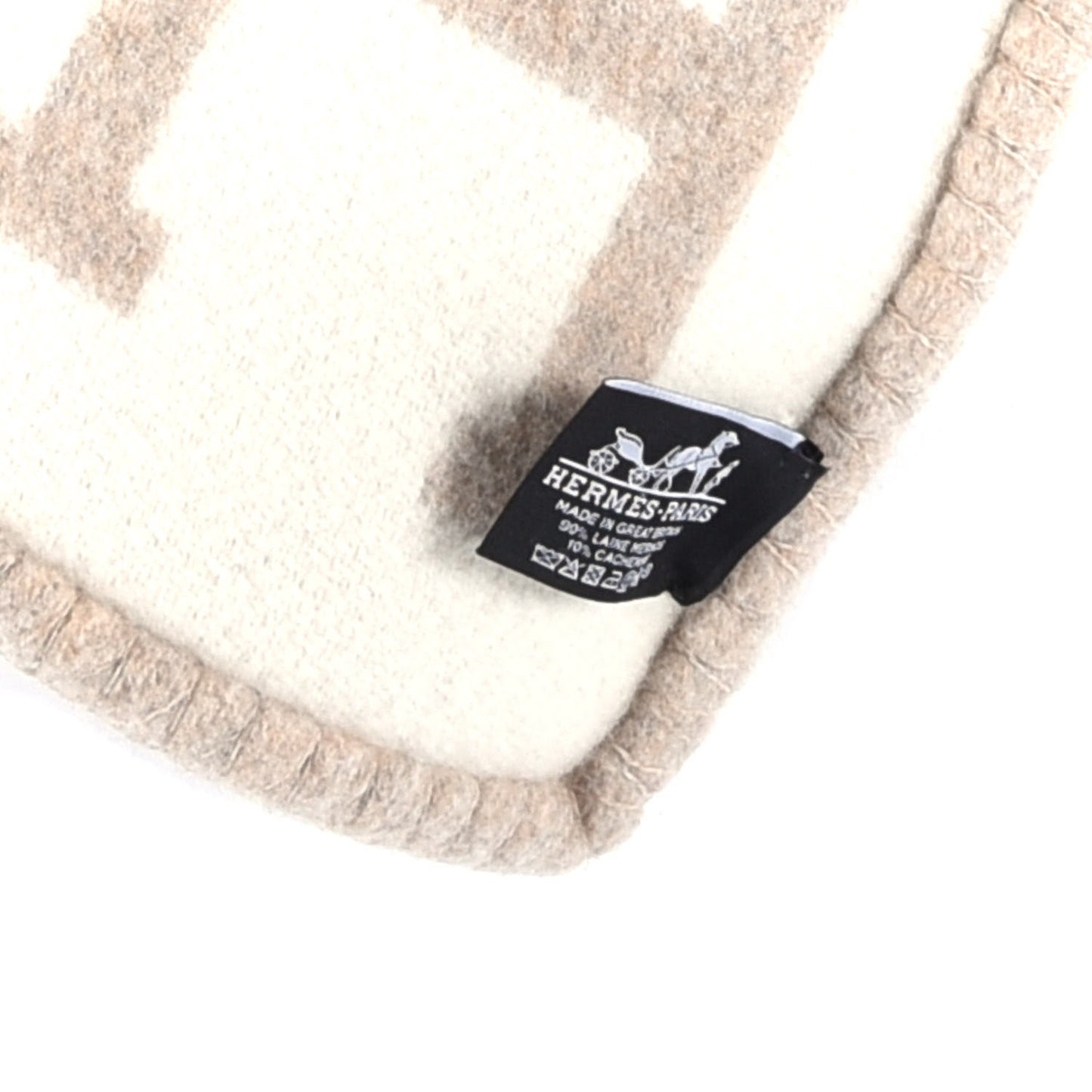 Wool Cashmere Avalon III Blanket Coco Camomille