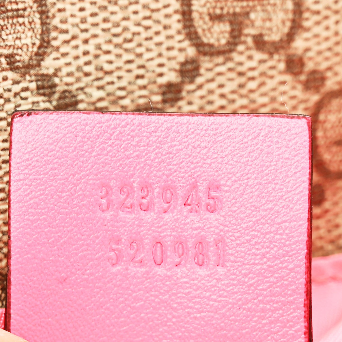 GG Supreme Monogram Kids Heart Crossbody Pink