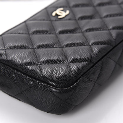 Chanel Caviar Quilted Small Clutch With Chain Black 6 of 12