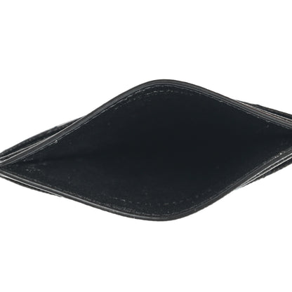 Saint Laurent Grain De Poudre Matelasse Chevron Monogram Credit Card Case Black 5 of 7