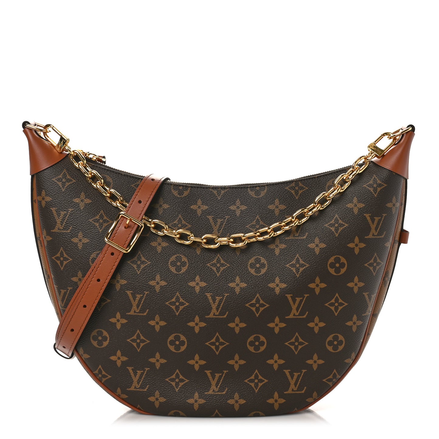 Reverse Monogram Loop Hobo