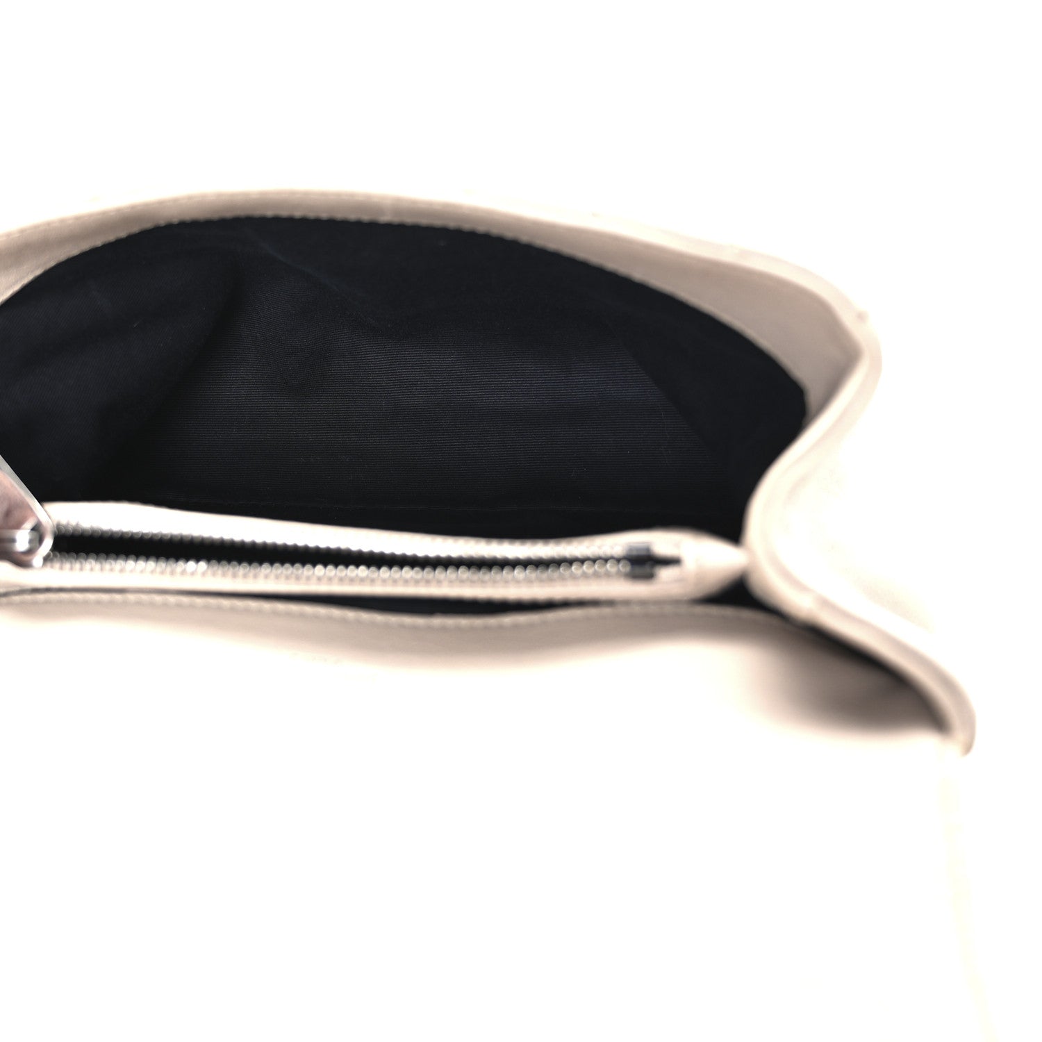 Saint Laurent Sheepskin Matelasse Chevron Monogram Medium College Bag Dark Beige 5 of 13