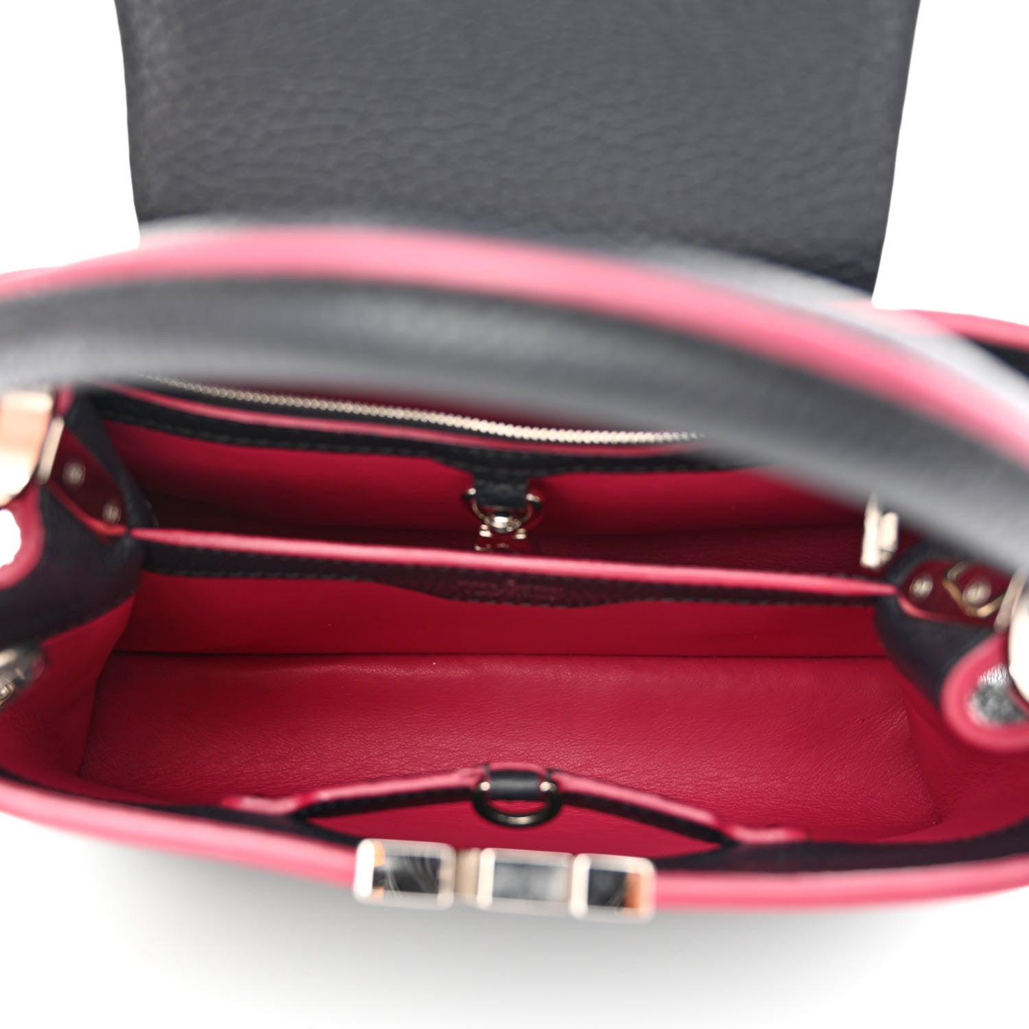 Louis Vuitton Taurillon Capucines BB Cobalt Fuchsia 5 of 11