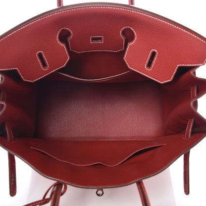 Hermes Togo Horseshoe Birkin 35 Rouge Garance 8 of 42